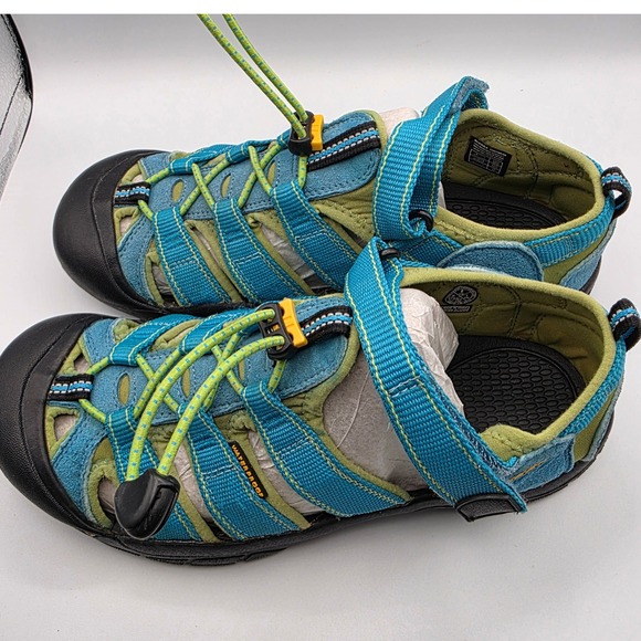 Keen Waterpoof Sandals Men's Size 6 US Blue Green Closed Toe Water Shoes - Picture 4 of 12